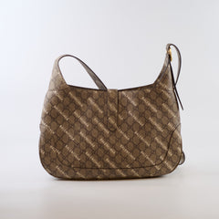 Gucci x Balenciaga Medium The Hacker Project Jackie GG supreme Canvas Hobo bag Beige
