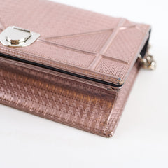 Christian Dior Medium Diorama Mettalic Pink