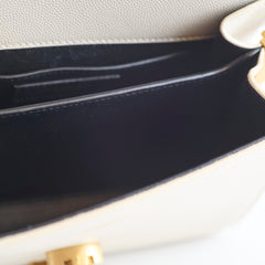 Saint Laurent Mini Cassandra Top Handle Off-white