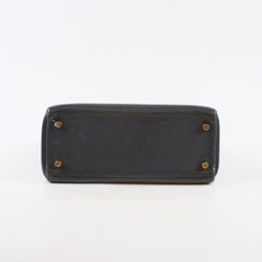 Hermes Kelly 25 Black GHW Togo C Stamp