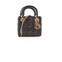 Dior Mini Lady Dior Black Lambskin