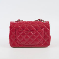 Chanel Mini Rectangle Red Caviar Leather