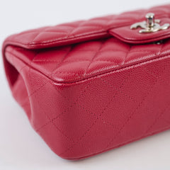 Chanel Mini Rectangle Red Caviar Leather