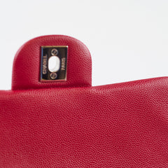 Chanel Mini Rectangle Red Caviar Leather