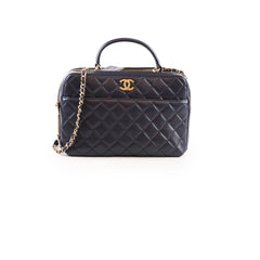 Chanel Trendy CC Bowling Quilted Lambskin Dark Navy
