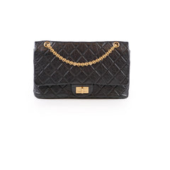Chanel Reissue 2.55 Large 227 Distressed Calfskin Black