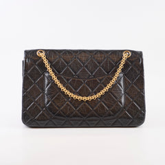 Chanel Reissue 2.55 Large 227 Distressed Calfskin Black