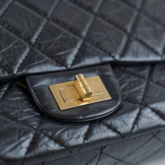 Chanel Reissue 2.55 Large 227 Distressed Calfskin Black