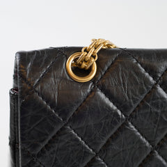 Chanel Reissue 2.55 Large 227 Distressed Calfskin Black