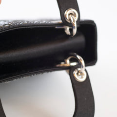 Dior Christian Dior Mini Lady Dior Satin Crystal Black