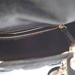 Christian Dior Mini Velvet Dior Black