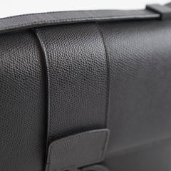 Hermes H Au Carre Twist 24mm Belt Noir/Etoupe Size 75