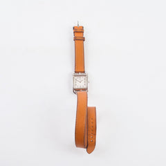 Hermes Cape Cod Watch Orange Square M