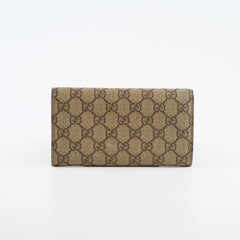 Gucci GG Supreme Canvas Continental Wallet Monogram