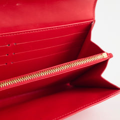 Louis Vuitton Pink Vernis Long Wallet