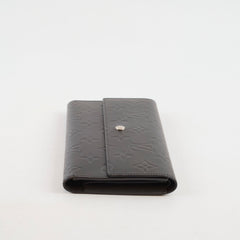 Louis Vuitton Matte Porte Tresor Long Wallet Dark Grey