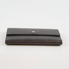 Louis Vuitton Matte Porte Tresor Long Wallet Dark Grey