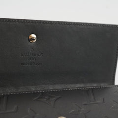 Louis Vuitton Matte Porte Tresor Long Wallet Dark Grey
