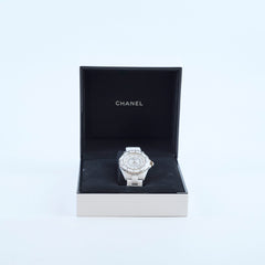 Chanel J12 38MM White with Diamond 9.5/10