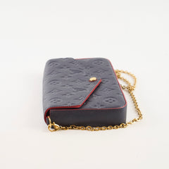 Louis vuitton Pochette Felicie Empriente Navy