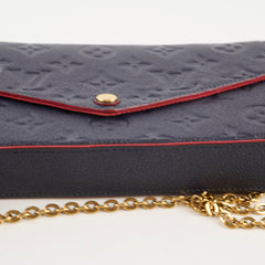 Louis vuitton Pochette Felicie Empriente Navy