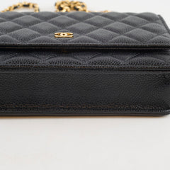 Chanel WOC Classic Wallet On Chain Caviar Black