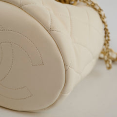 Chanel Pearl Top Handle Buckle Lambskin Microchip