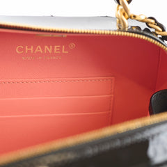 Chanel Vanity Patent Black Small Microchip