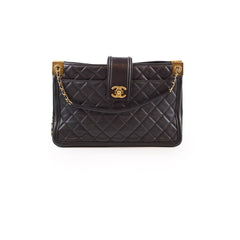 Chanel Elegant CC Tote Quilted Lambskin