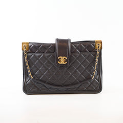 Chanel Elegant CC Tote Quilted Lambskin
