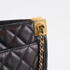 Chanel Elegant CC Tote Quilted Lambskin