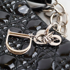 Dior Cannage Tote Black Patent