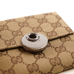 Gucci Eclipse Compact Canvas Wallet Brown