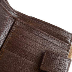 Gucci Eclipse Compact Canvas Wallet Brown