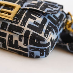 Fendi X Joshua Vides Nylon Convertible Belt Baguette Bag