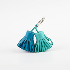 Hermes Carmen Keychain Blue/Turquoise