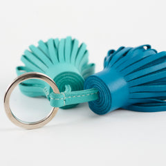 Hermes Carmen Keychain Blue/Turquoise