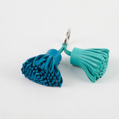 Hermes Carmen Keychain Blue/Turquoise