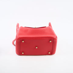 Hermes Lindy 26 Red Clemence GHW A Stamp