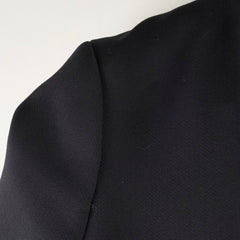 Christina Dior Short Pleated Dress Size 38 Black
