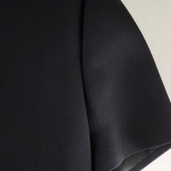 Christina Dior Short Pleated Dress Size 38 Black