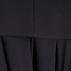 Christina Dior Short Pleated Dress Size 38 Black