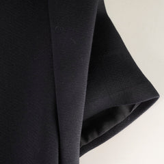 Christina Dior Short Pleated Dress Size 38 Black