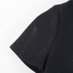 Christina Dior Short Pleated Dress Size 38 Black