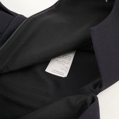 Christina Dior Short Pleated Dress Size 38 Black