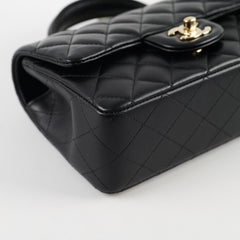Chanel Top Handle Rectangle Mini Black Lambskin (microchip)