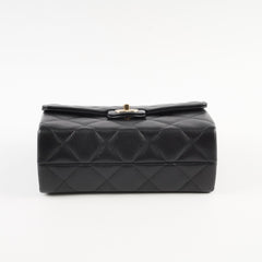 Chanel Mini Retro Twist Bag Black Caviar Top Handle (microchip)