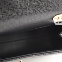 Chanel Mini Retro Twist Bag Black Caviar Top Handle (microchip)