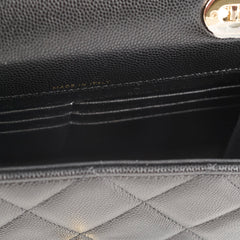 Chanel Mini Retro Twist Bag Black Caviar Top Handle (microchip)