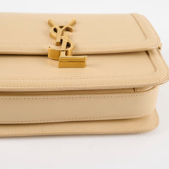 Saint Laurent Small Solferino Satchel Crossbody Bag Beige